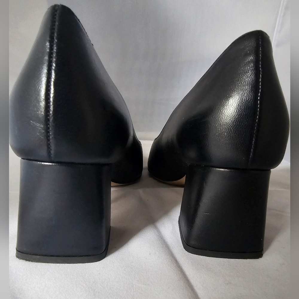 BEAUTIISOLES By Robyn Shreiber Corina Black Leather Made In Italy - Picture 9 of 11
